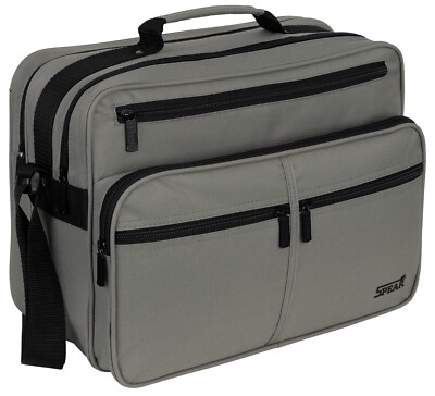 Arbeitstasche Umhängetasche Flugbegleiter Herrentasche Grau