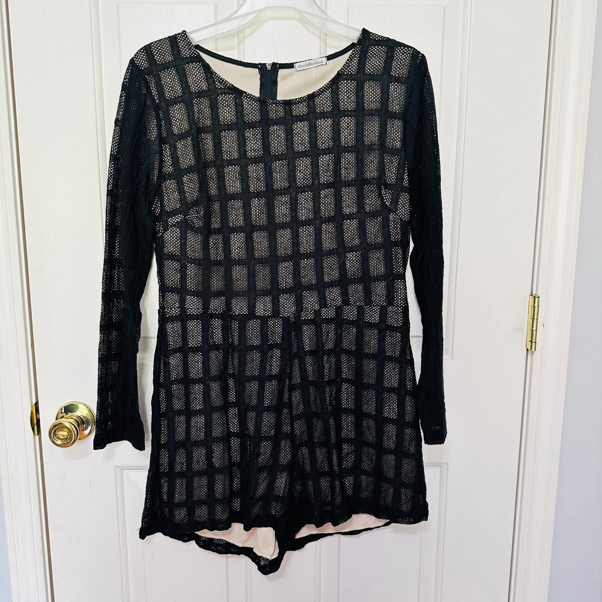 Charlotte russe black best sale romper