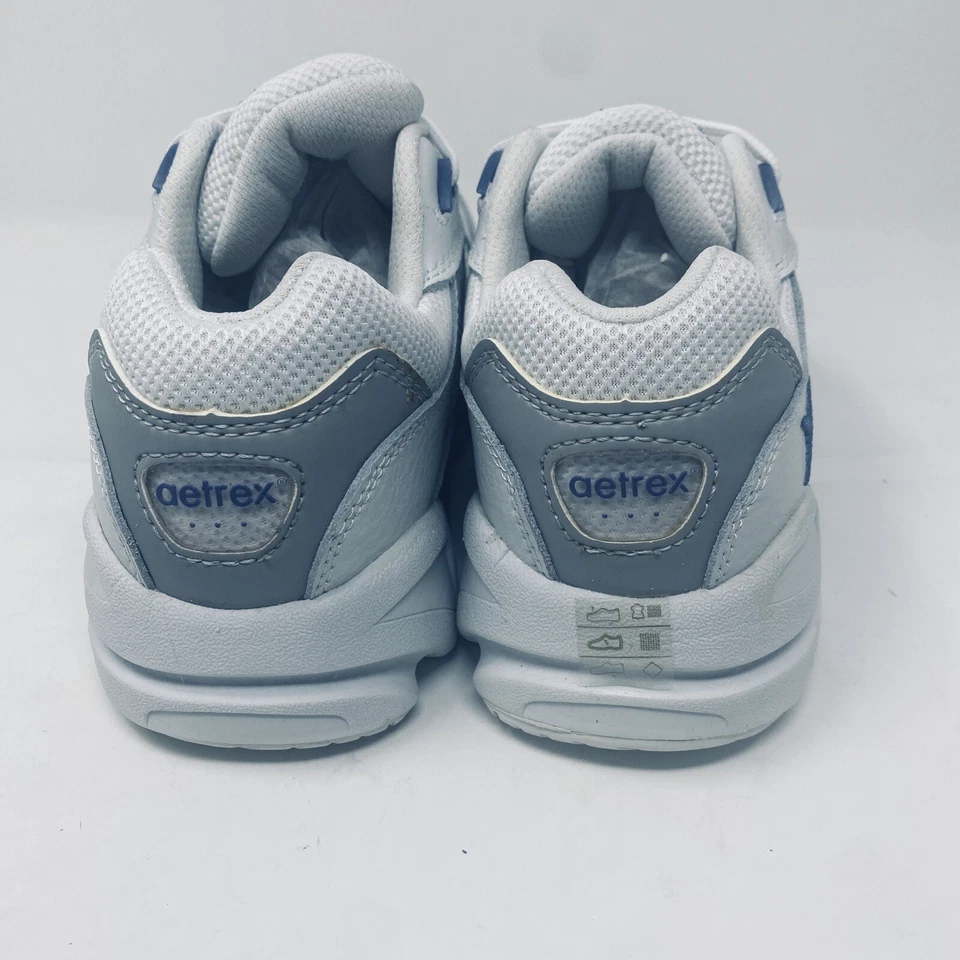 Zapatillas Aetrex Mujer 6.5 X Ancho Periwinkle Encaje Walker V854WX065 Reflectante Foto 4 de 4