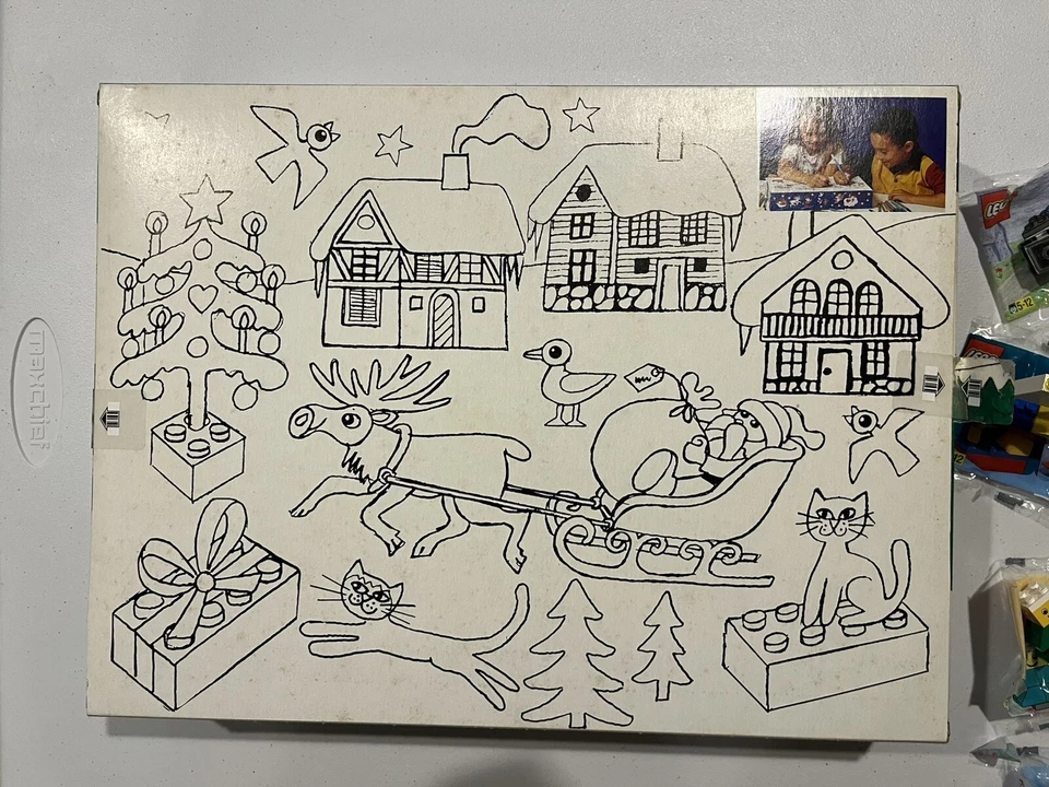 Vintage Lego 1998 Holiday Advent Calendar Set 1298  100% COMPLETE Box MINTY - Image 4 of 4