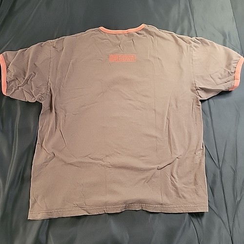 Vintage 3 Doors Down Tshirt Seventeen Days Brown Baby Album Orange - Picture 2 of 6