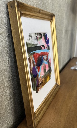 Danish Artist Rolf Gjedsted Abstract Composition Modern Art Berlin Frame - Picture 14 of 16