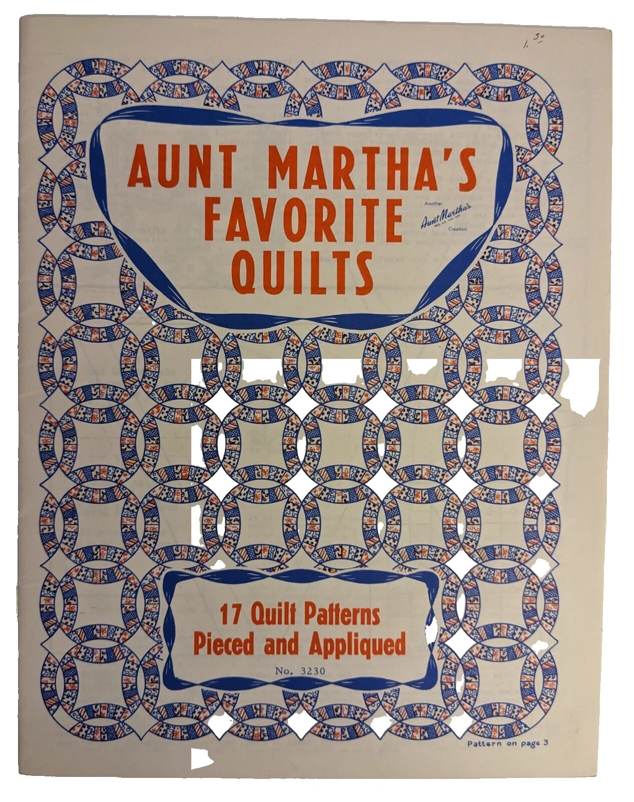 Выкройки для лоскутного одеяла Aunt Martha's