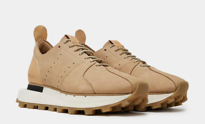 Todd Snyder Sneakers Super Tuscan Runner Nubuck Leather Tan Made Italy Size 10.5