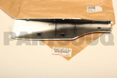6349160170B0 Genuine Toyota COVER, ROOF RACK LEG, FRONT RH 63491