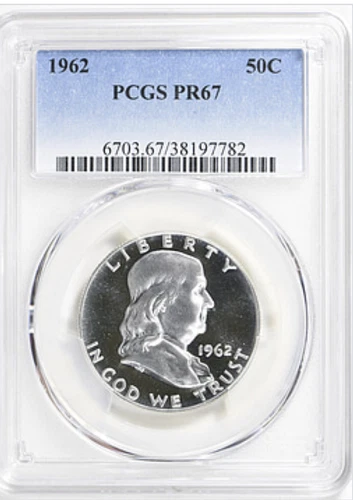 1962 Franklin 50¢ PCGS PR67