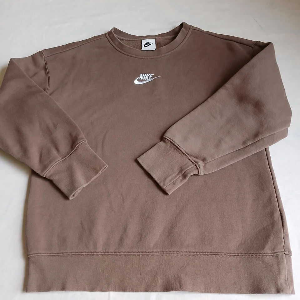 Nike Center Swoosh Sudadera Mediana Marrón Pullover Polar Ropa Deportiva Travis... Foto 2 de 4