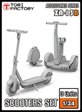 Tori Factory 1/24 Scooter Set Resin Accessories Model Kit #ZA-13B