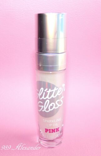  Victoria's Secret ~ ROSE paillettes brillant huile pour lèvres étincelante vanille fouettée  - Photo 1/3