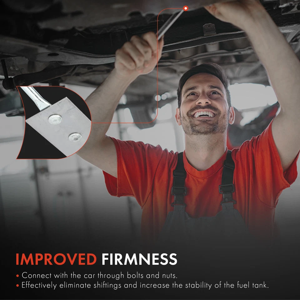 2x Steel Fuel Tank Straps for Ford E-100 Econoline E-150 Econoline Club Wagon - Image 4 of 4