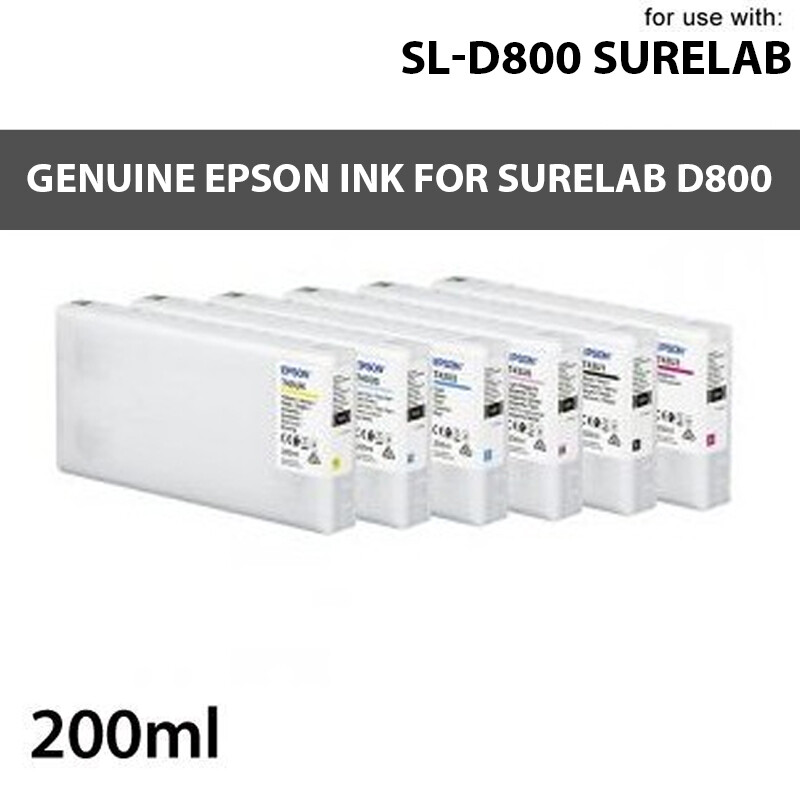 EPSON GENUINE INK SURELAB D800 ORIGINAL CARTRIDGE 200ML
