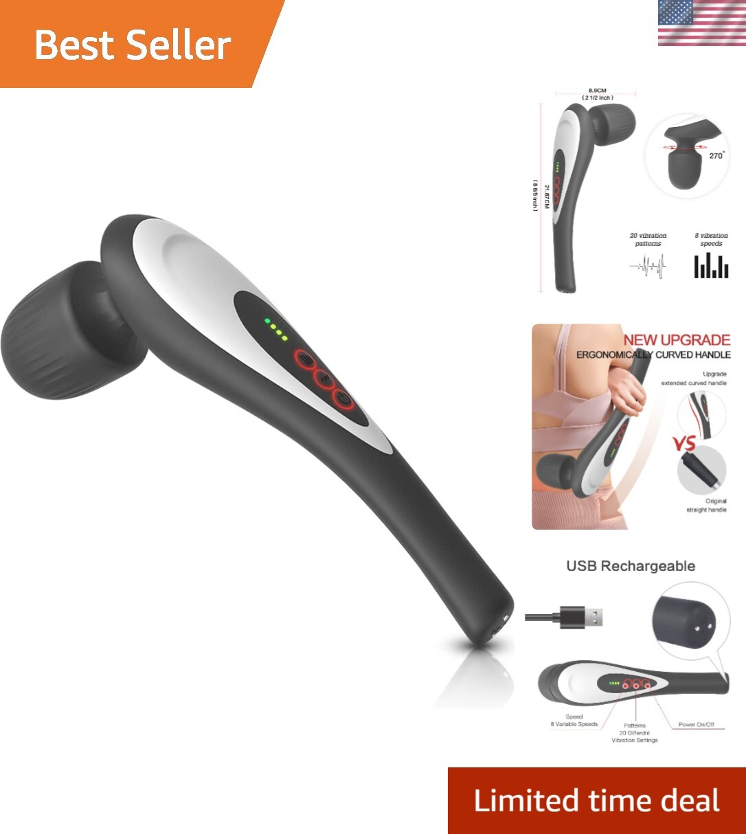 handheld vibrating massage machine Nexus Revo Ring main image 1