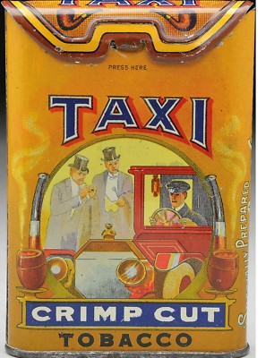 taxi tobacco tin TIN SIGN 