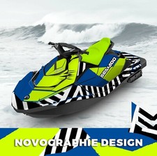 SEADOO SPARK trixx GRAPHIC KIT wraps 2up + 3up Jet Ski SEA DOO Decal Bold blue