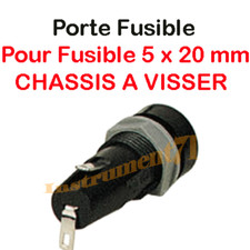 Porte Fusible Chassis Encastrable pour Fusible 5 x 20 mm Connections a souder