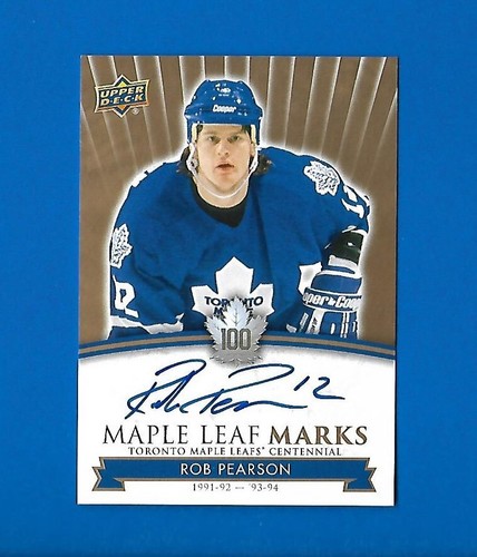 2017-18 TORONTO MAPLE LEAFS CENTENNIAL LEAF MARKS AUTOGRAPH & AKA CARD SEE LIST - Picture 77 of 91