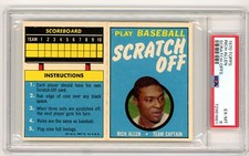 1970 Topps Scratch Off RICH ALLEN PSA 6 EX/MT Condition *GRADED SET BREAK*