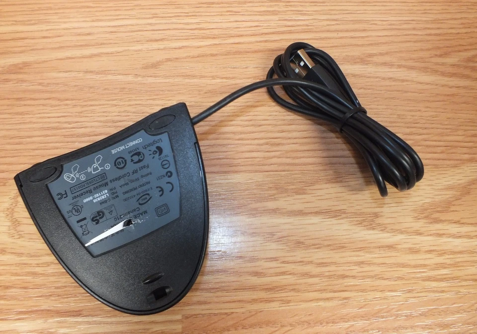 Genuine Logitech (C-BN4) Solid Black Fast RF Cordless USB Mouse Receiver *READ* - Image 2 of 4