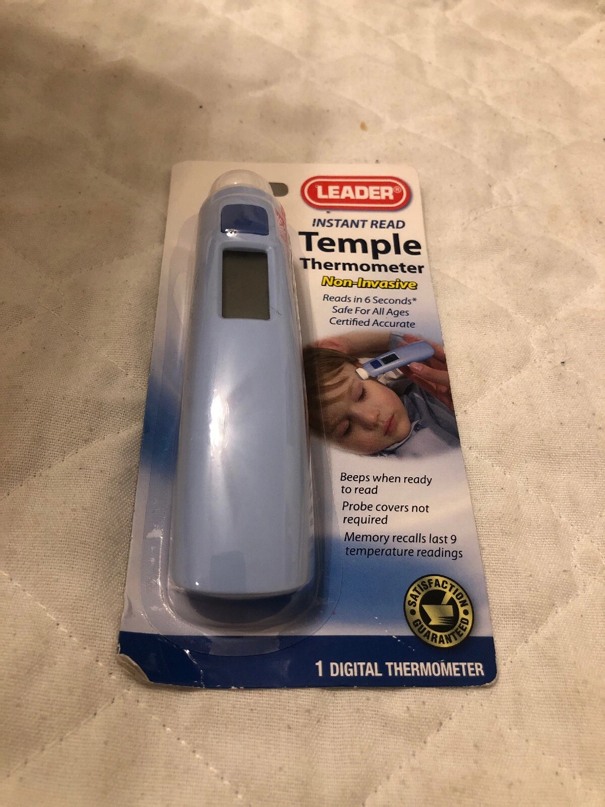 Leader Instant Read Temple Thermometer Non-Invasive 6 Seconds Reads