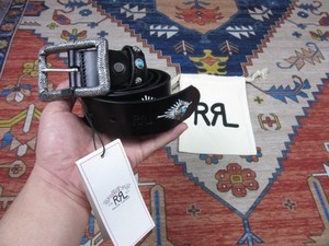RRL Double RL Vintage Skórzany pasek Igłowa Klamra Akcesoria