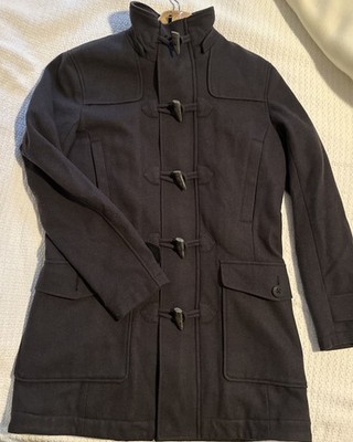 Men s Wool Winter Helly Hanson overcoat  Size L   Coat Brown