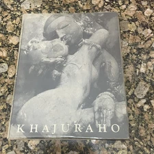 1968 Khajuraho Book Plates Photos Homage 3rd Edition Milk Raj Anand Dust Jacket