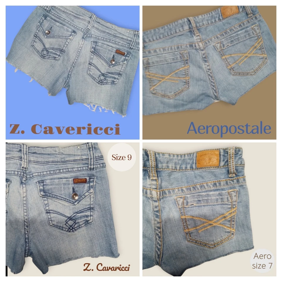 2 pares de pantalones cortos Z. Cavericci y Aero con corte talla 7/9 lindos 😁¡Gran oferta! Foto 2 de 4