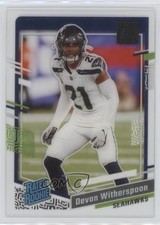 2023 Panini Clearly Donruss Rated Rookie Devon Witherspoon #99 0g7