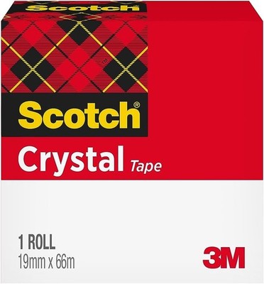 Scotch Klebefilm Crystal Clear 600 19 mm x 66 m Karton