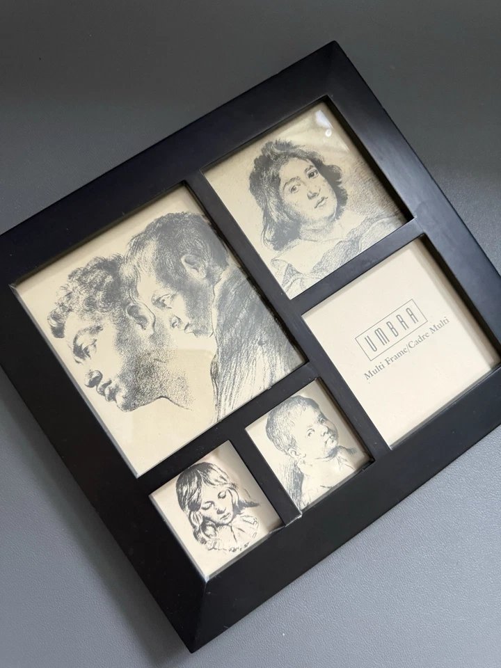 Marco de fotos collage negro multi tamaño UMBRA 3x3 4x4 2x2 tiene capacidad para 5 fotos Foto 4 de 4