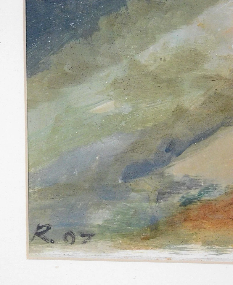 Boris Rakhamimov (ruso/estadounidense, 1950-2023), retrato surrealista, pintura al óleo Foto 3 de 3