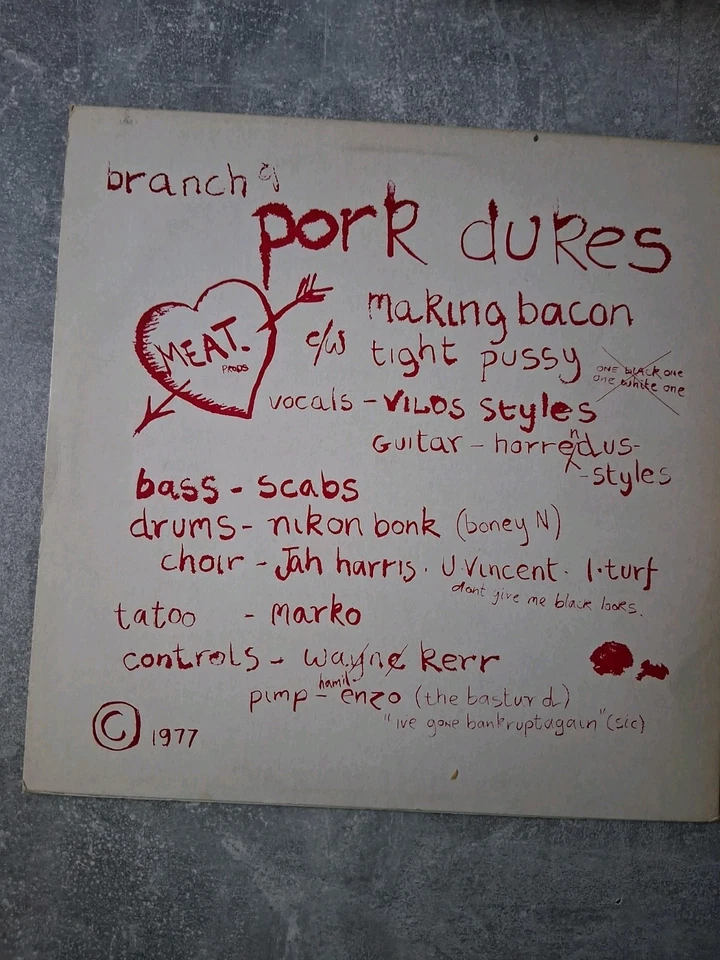 Pork Dukes | Making Bacon| Original Vinyl Maxi-Single| 1977|gelbes Vinyl - Bild 2 von 4