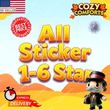 Monopoly go racers💥Stickers ⭐️ 1 - 6 ⭐️Cozy comforts album 🔥Super cheap & Fast