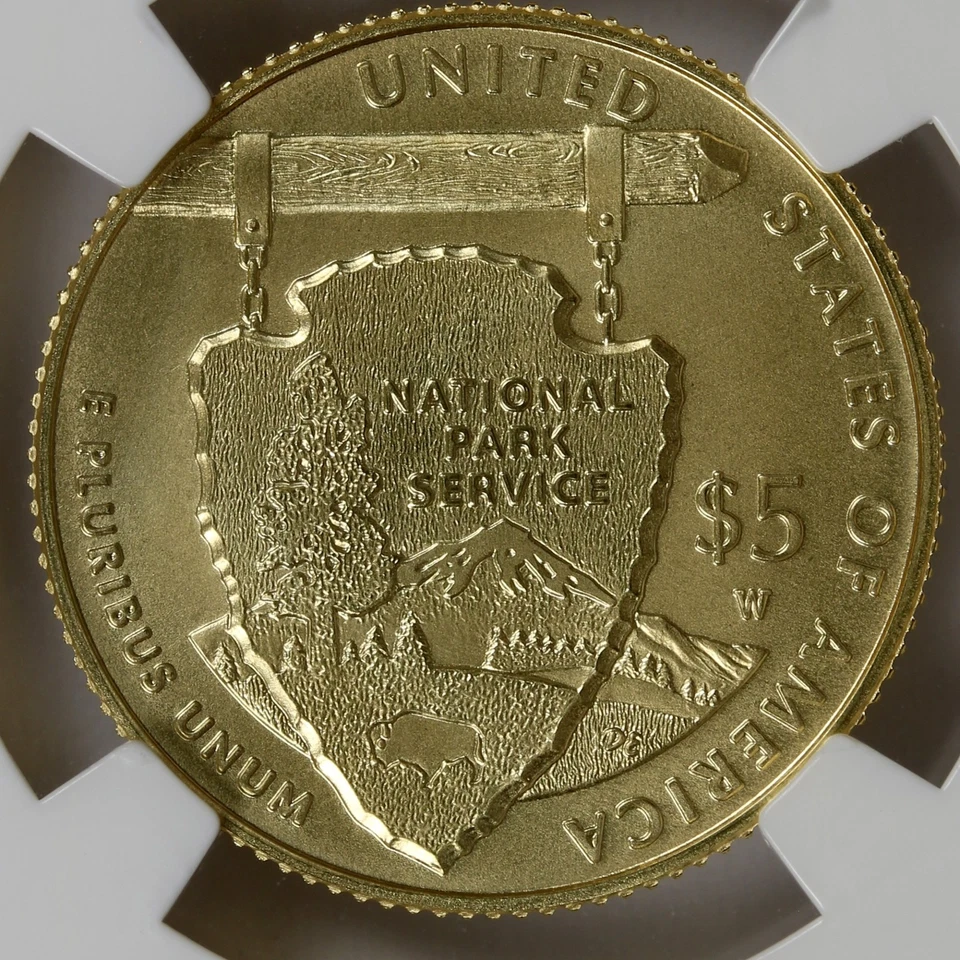 2016-W National Park Service $5 Gold Commemorative NGC MS70 - Image 4 of 4