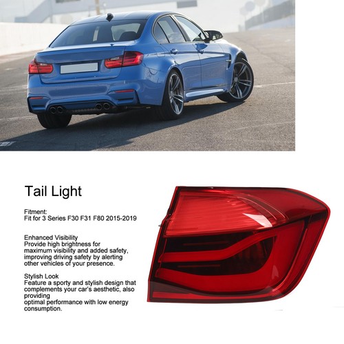 ˘Right Rear Outer Brake Stop Lamp Fade Proof Look Tail Light For 3 Series F30 - Picture 2 of 12