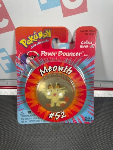 1999 Hasbro TOMY Pokemon Power Bouncer Ball Meowth #52