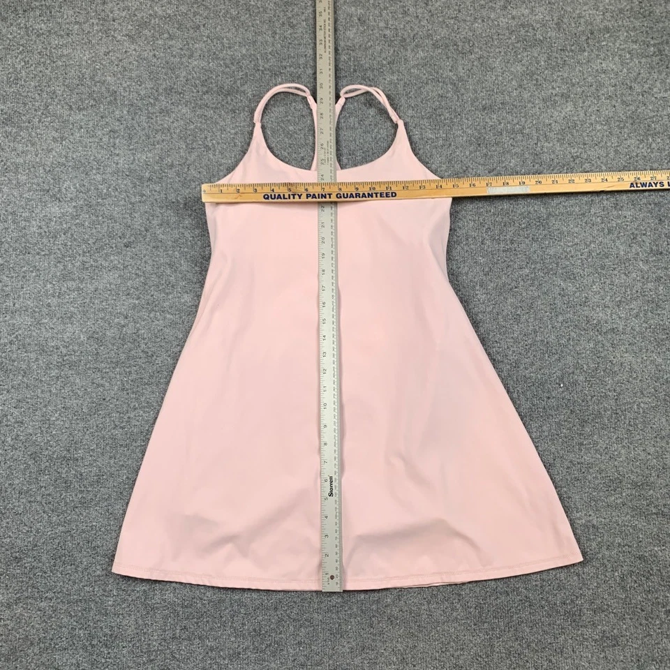 Vestido sin mangas Z by Zella para mujer M mediano rosa claro forrado pantalones cortos sujetador acolchado mini Foto 3 de 4