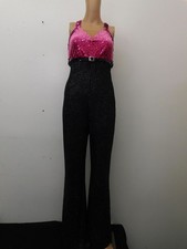 Dance Costume Dansco Dansco Pinstripe Tux Hot Pink Large Adult Jazz Sequin Tap