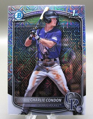 2025 Bowman #BCP-75 Charlie Condon Chrome Prospects Mojo Refractor