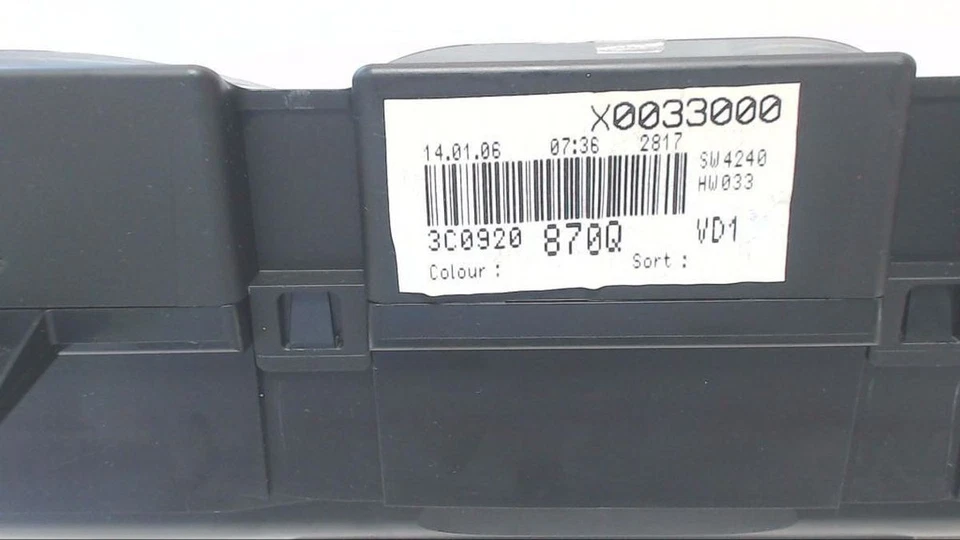 Instrumententafel Tacho 3C0920870Q VW PASSAT VARIANT (3C5) 2.0 TDI - Bild 3 von 4