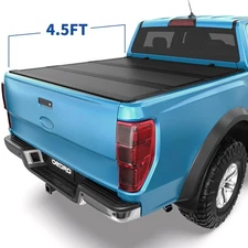 4.5ft Low-Pro Hard Truck Bed Tonneau Cover Tri-Fold For 2022- 2026 Ford Maverick