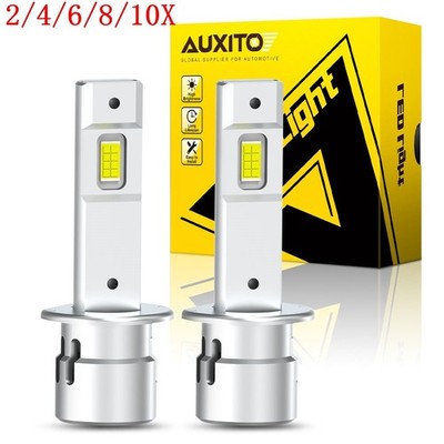 H1 LED Headlight High Low Beam Bulbs 200W 40000LM High Power Bright White 2/4X