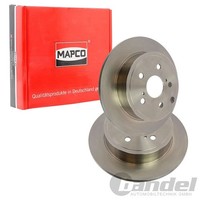 2X Mapco Bremsscheiben 290Mm Voll Hinten Passend FüR Toyota Corolla | 45571