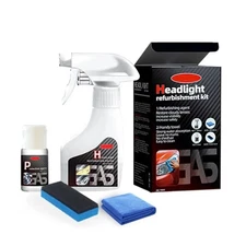 Pro Car Headlight Lens Restoration Repair Kit Polish Cleaner Cleaning Tool USA