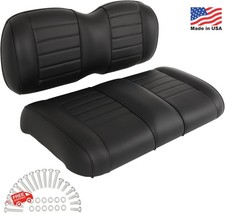 SCITOO Golf Cart Seat Cushion Black Leather Front EZGO RXV Comfortable