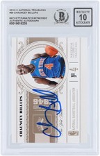 Chauncey Billups Knicks Signed 2010-11 National Treasures #69 #/99 BAS 10 Card