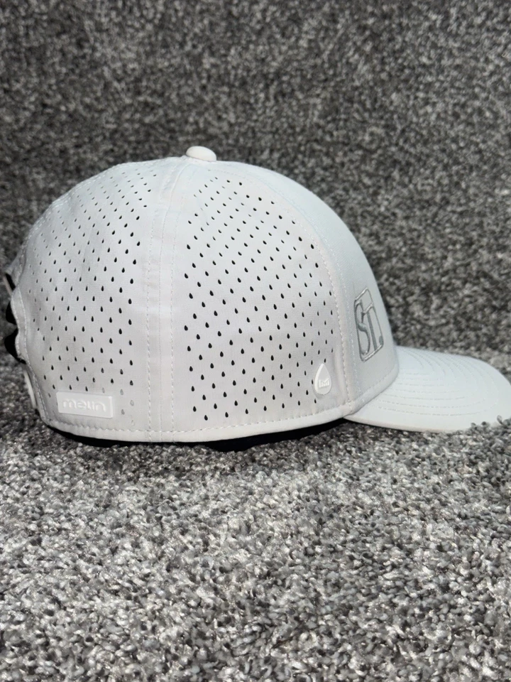 Melin Hat Cap Snapback 58cm White A-Game Hydro Performance Adjustable - Image 4 of 4