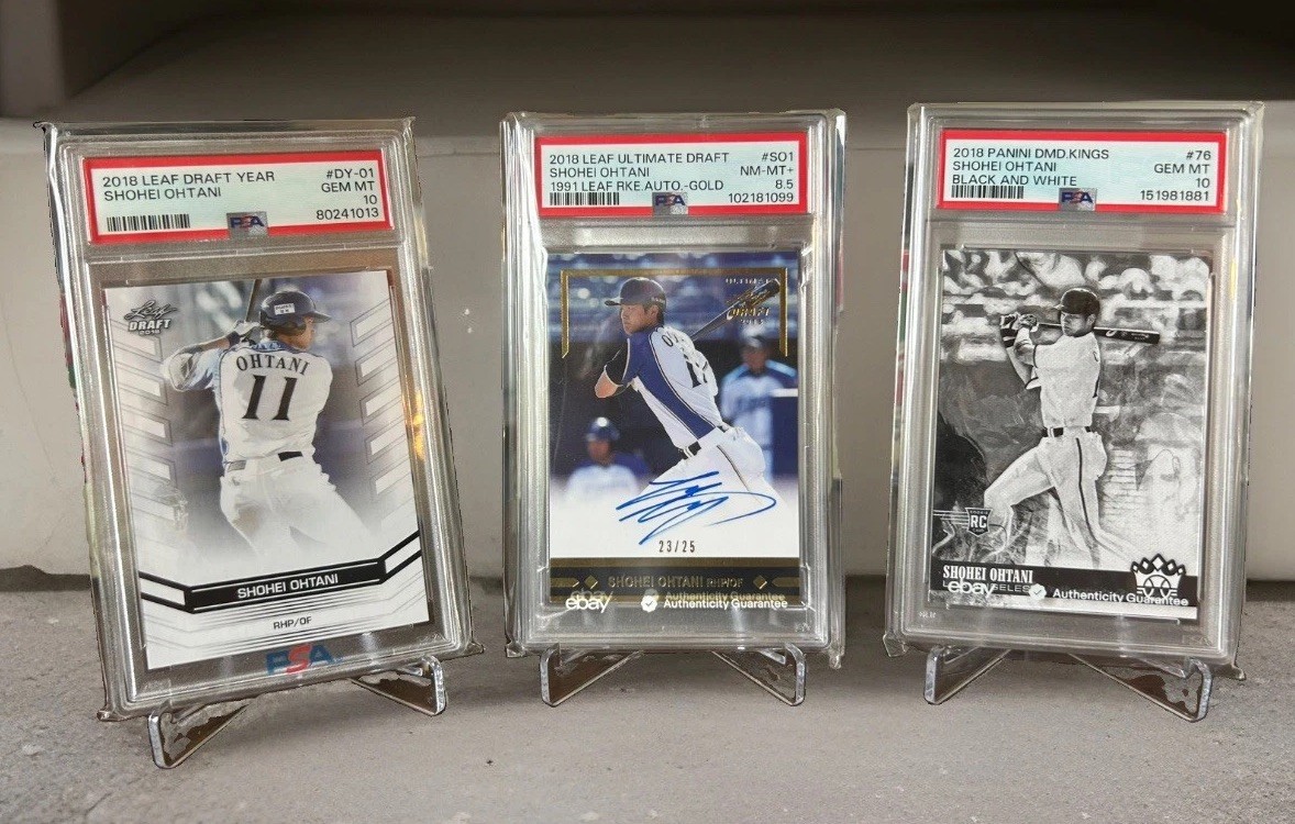 2018 Leaf Ultimate Draft Shohei Ohtani Gold Rookie Auto #23/25 view 2