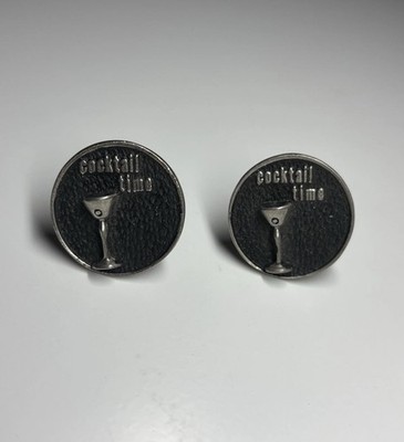 Rare Vintage Windsor Cocktail Glass Cuff Links Pat.2472958
