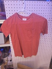  2616 Cat and Jack Burnt Orange KIDS T Shirt WITH POCKET size M New